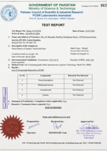 Additive Report of AZ Minerals lab report