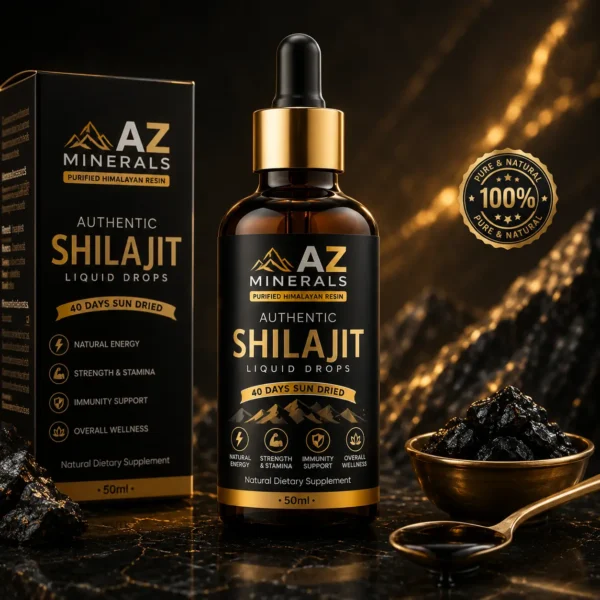 Shilajit Liquid Drops 50ml | Purified Himalayan Resin