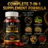 AZ Minerals Shilajit 7-in-1 Capsules with Ashwagandha, Musli Safed, Chota Gokhru & Saffron |